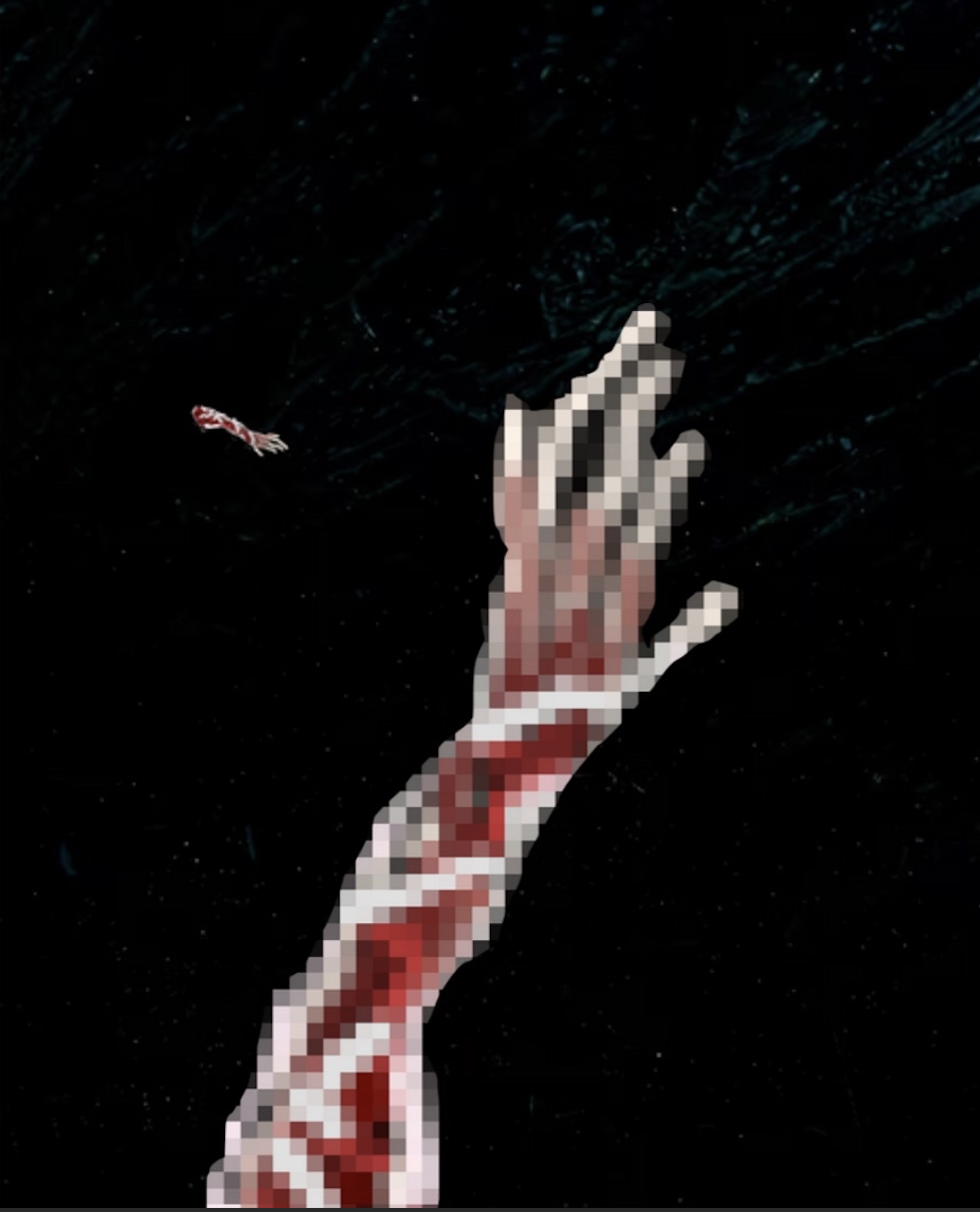 Reaching Hand in Space